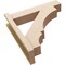 Ekena Millwork 5 1/2-in W x 22-in D x 22-in H Balboa Block Rough Cedar Woodgrain TimberThane Outlooker, Primed Tan OUTUR055X22X22BOA44RCPR - alternate 2